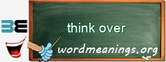 WordMeaning blackboard for think over